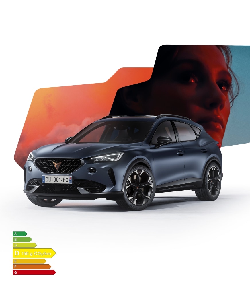 Offre LLD CUPRA Formentor peinture bleu pétrole matte et jantes en alliage 19''