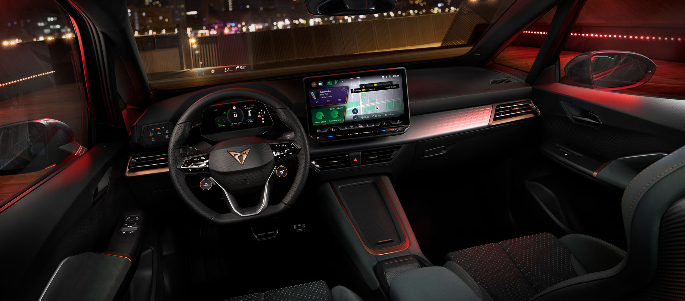 CUPRA Born VZ écran de navigation