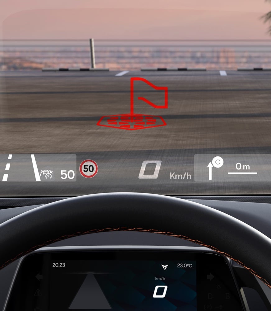 CUPRA%20 Born%20Augmentat%20Reality%20info%20projedéed%20on%20The%20Windshield