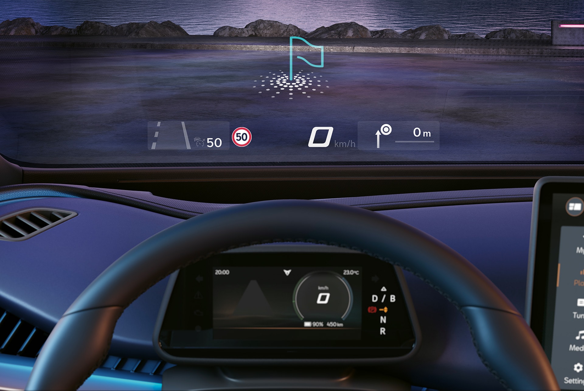 cupra tavascan 2024, tableau de bord à réalité augmentée