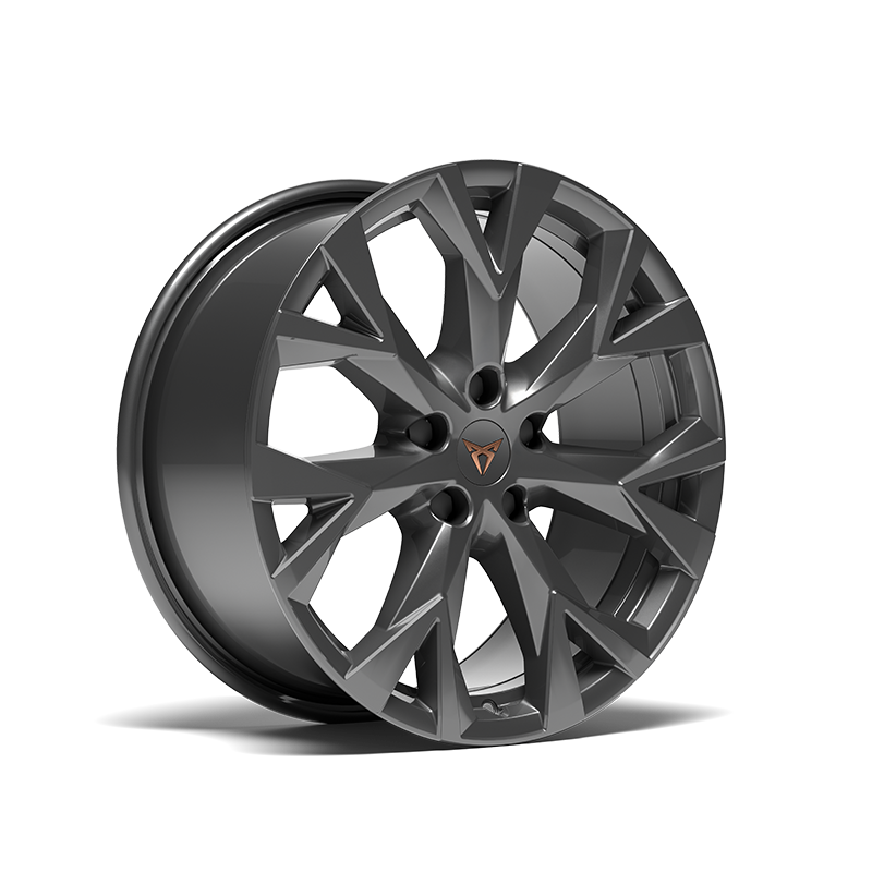 Jante en alliage 18" du CUPRA Terramar Atomic Anthracite.