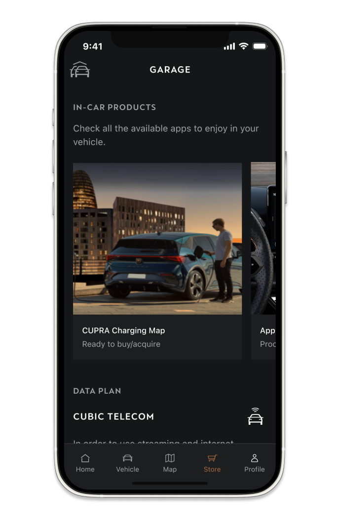 comment installer l'application CUPRA charging map