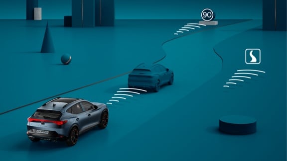 nouveau cupra formentor compact suv avec régulateur de vitesse adaptatif