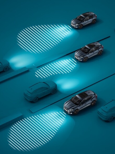 nouveau cupra formentor suv coupe avec high beam assist