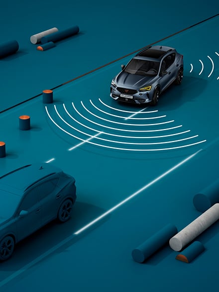 nouvelle CUPRA Leon Sportstourer ehybrid voiture de sport familiale avec Travel Assist
