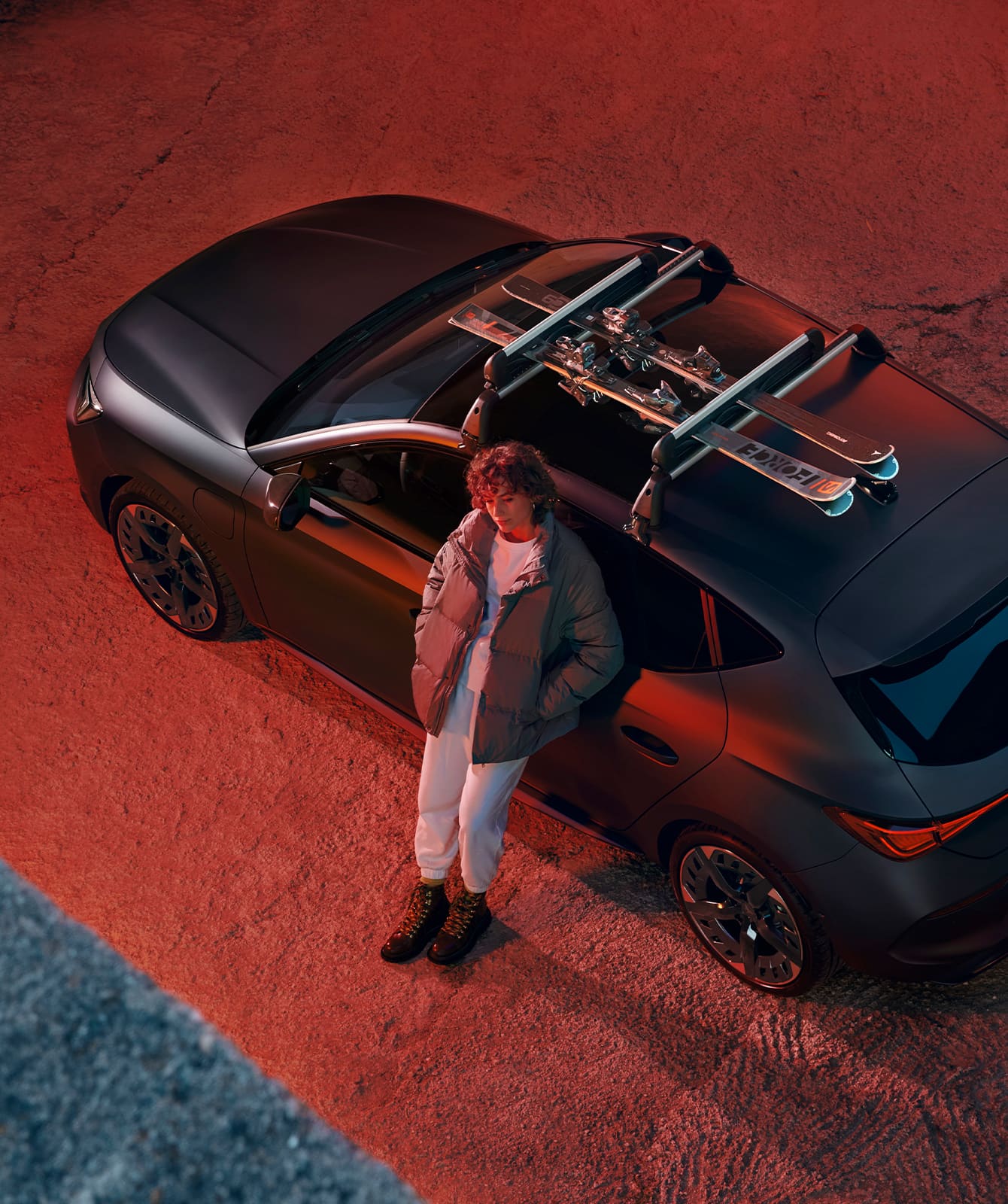 Accessoires voiture CUPRA Leon avec porte-skis