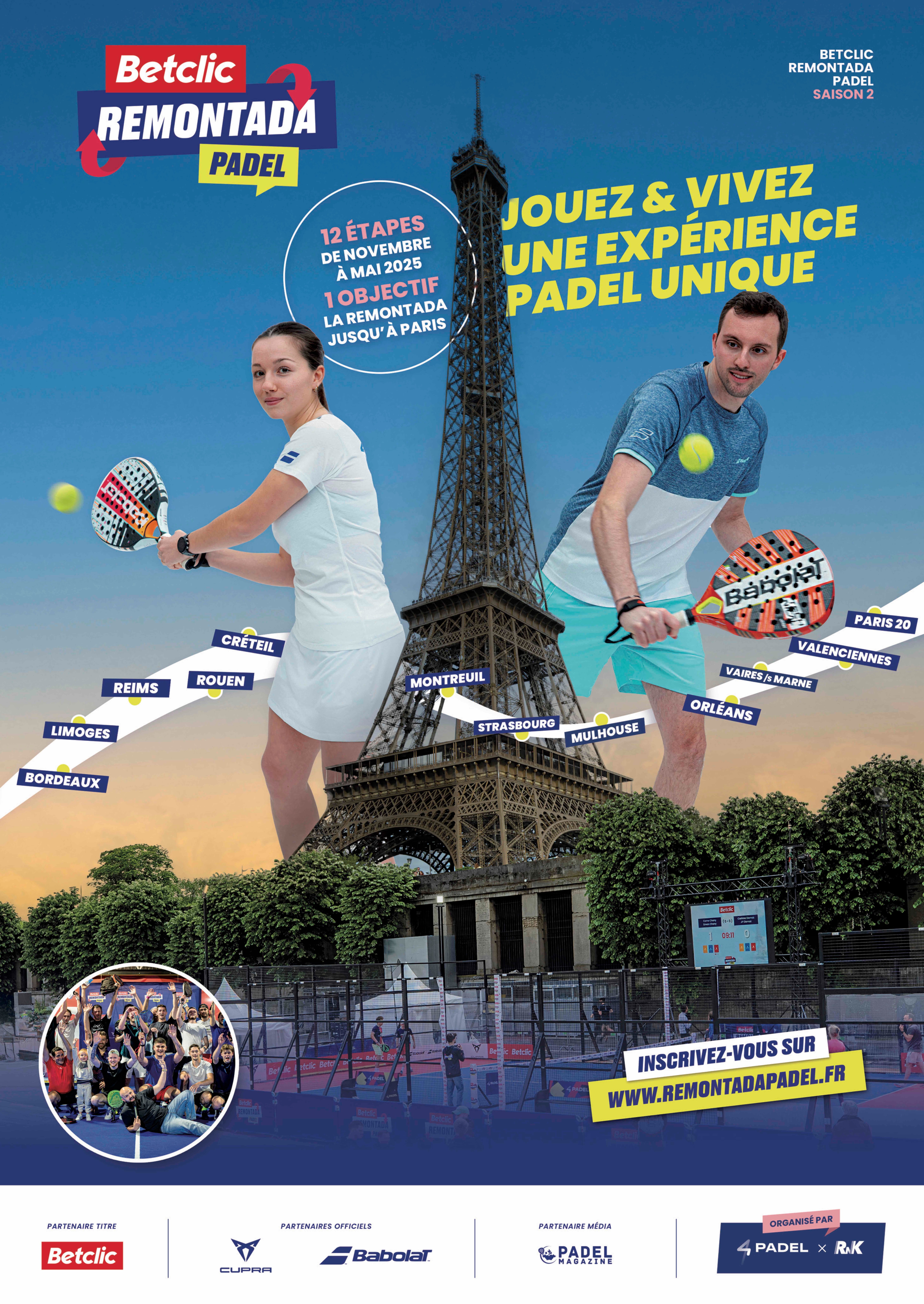 CUPRA France partenaire des Finales de la « Betclic Remontada Padel » 2025 à Paris